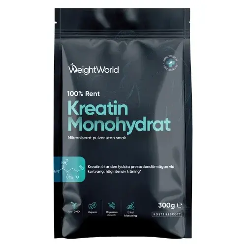 WeightWorld Kreatin Monohydrat pulver produktbild